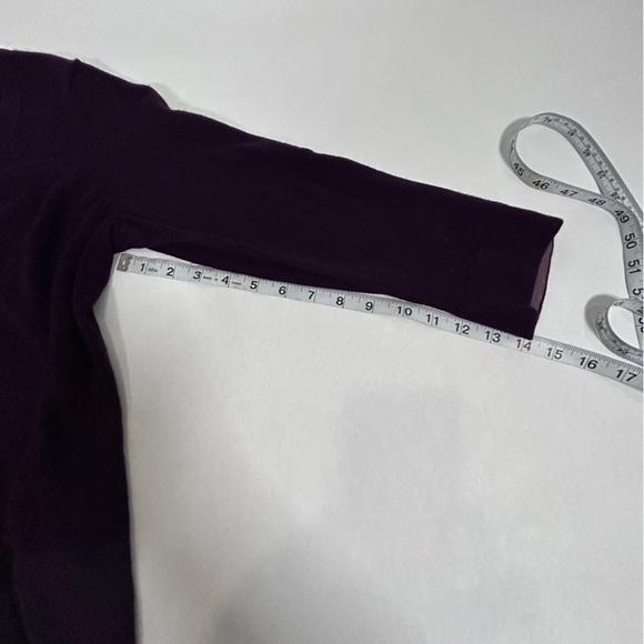 The Limited Lightweight Wool Blend Purple Sweater - Picture 9 of 10